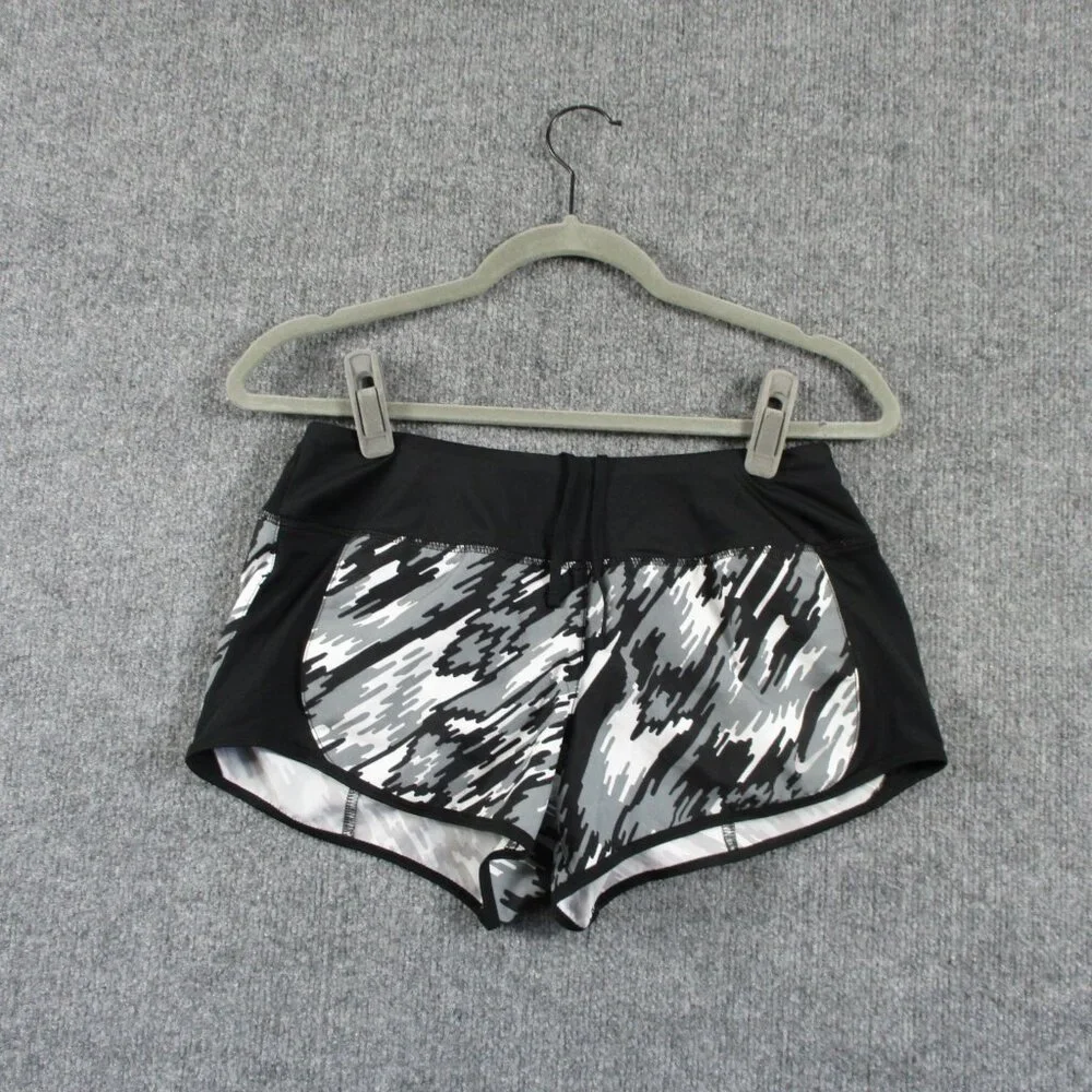 Nike Shorts Women S Black Dri Fit Geometric Athletic Run Lined Inside Pockets - Picture 1 of 12